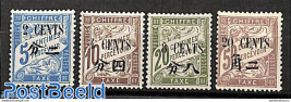 French post, Postage due 4v