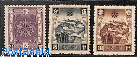 Manchuria, Definitives 3v
