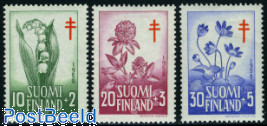 Anti Tuberculosis, flowers 3v