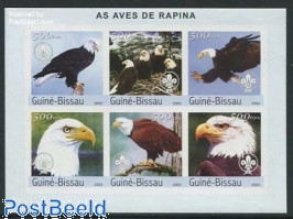Birds of prey 6v, imperforated