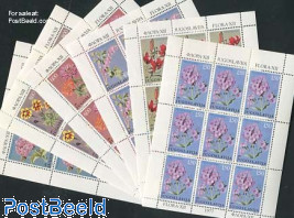 Garden flowers 6 minisheets