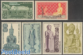 Laos 1953 Buddha Statues Definitive Set
