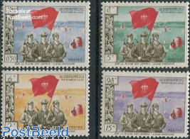 Laos Pathet-Lao Soldiers and Flag Set