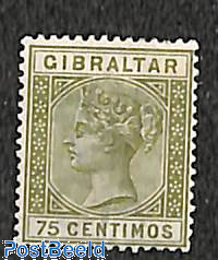 75c, Stamp out of set