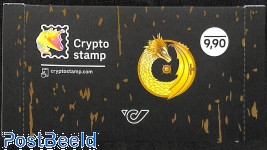 Crypto stamp Dragon/magic book in closed package