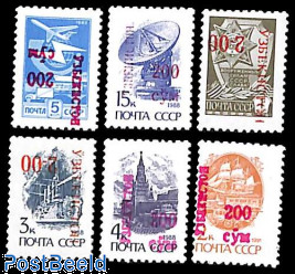 Overprints 6v
