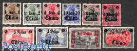 German Post, overprints 10v