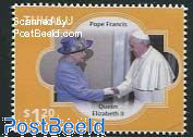Pope meets queen 1v