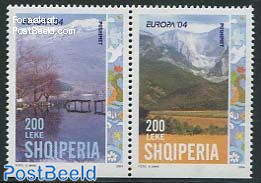 Europa 2v from booklet (top or bottom imperforated)