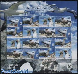 WWF, Red-Footed Booby minisheet