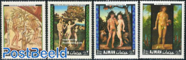 Adam and Eve paintings 4v