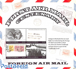 Airmail centenary 4v m/s