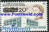 Post office overprint 1v