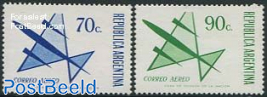 Airmail definitives 2v,