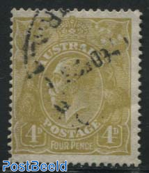 4d, WM5, Stamp out of set