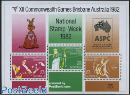 Commonwealth Games, National Stamp Week s/s