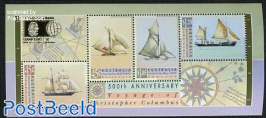 World Columbian stamp expo, ships s/s