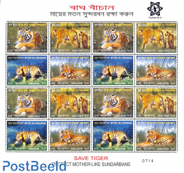 Tigers m/s with Finland 2016 overprint on border