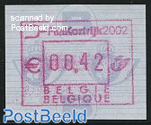 Automat stamp FilaKortrijk 1v (on colour band)