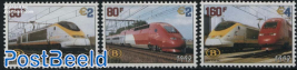 Railway stamps 3v