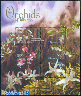 Orchids 6v m/s /Coelogyne Rhodeana