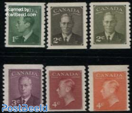 Definitives 6v, coil stamps