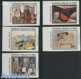 Picasso paintings 5v imperforated