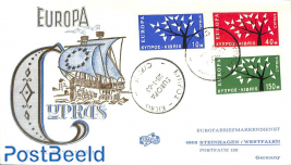 Europa CEPT 3v, FDC, Fidacos