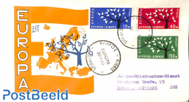 Europa CEPT 3v, FDC, Presbon
