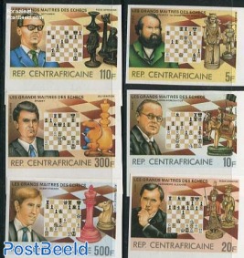 Chess grand masters 6v, Imperforated