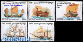 Historic ships 5v