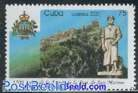 1700 years San Marino 1v
