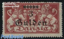 3 Gulden, Stamp out of set