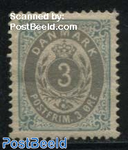 3o, Blue/grey, Normal frame, Stamp out of set