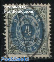 4o blue/grey, inverted frame, Stamp out of set