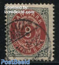 8o, grey/red, inverted frame, Stamp out of set