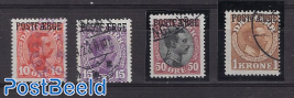 POSTFAERGE Overprints 4v