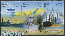 Suez canal 3v (withdrawn due to wrong photo of Panama canal)