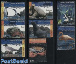 Galapagos fauna 8v