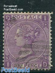 6p Violet, Queen Victoria