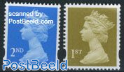 Definitives 2v (with Royal Mail text over stamp)