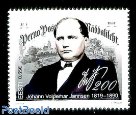 Johann Voldemar Jannsen 200th birthday 1v