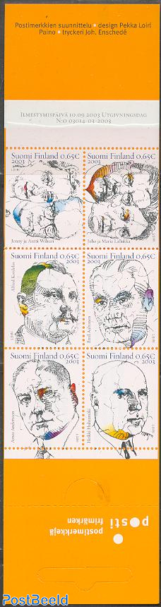 Famous persons 6v in booklet