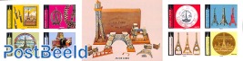 Eiffel tower 8v s-a in booklet