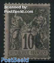 10c, Type II, Stamp out of set