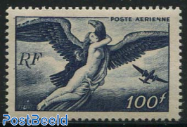 100F blackblue, Stamp out of set