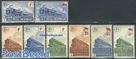 Parcel stamps, railways 8v