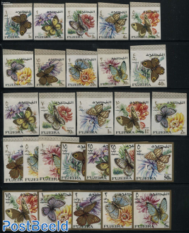 Butterflies 27v, imperforated