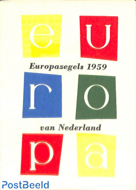 Original Dutch promotional folder from 1959, Europa, Dutch language