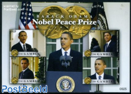 Barack Obama Nobel peace prize 4v m/s